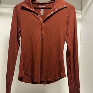 UpWest Women's Button Down Rust Shirt